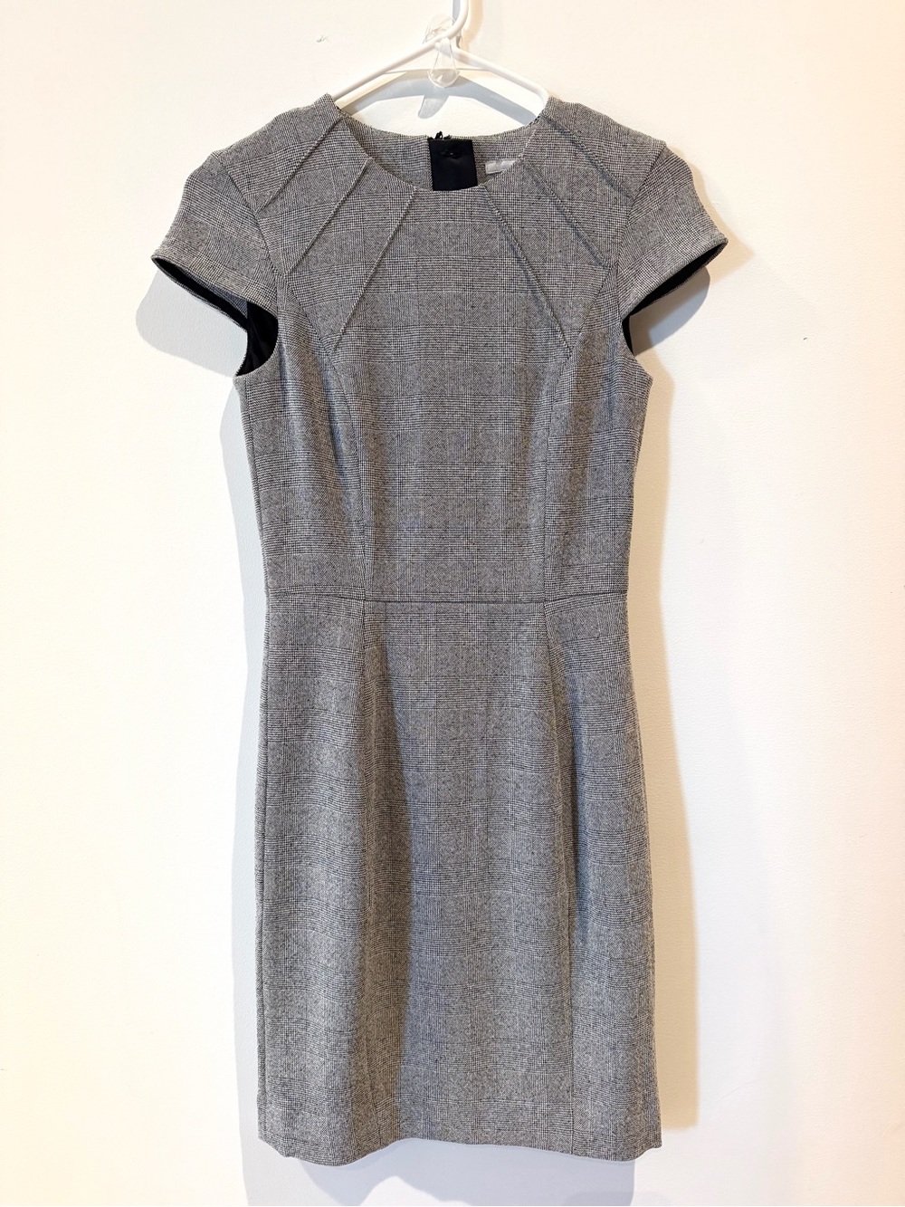 Gray Cap-Sleeve Sheath Dress Workwear Date Dress H&M